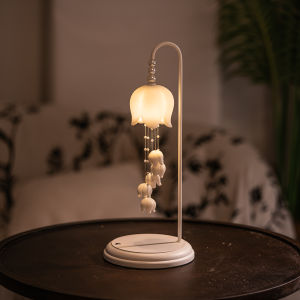 Bedside Night Light Bellflower Design Atmosphere Lamp for Bedroom Womens Style Birthday Gift Wedding Valentines Day Present