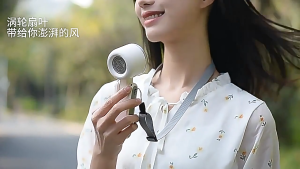(Local Shipment)Mini Fan High Speed Turbocharged Handheld Small Fan Portable Neck Hanging Fan Dormitory Quiet Ultra Long Battery Life