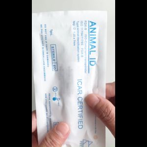 20pcs RFID Microchip 1.25*7mm Smart Card Animal Id Tag with Applicator for Pet Injection Farm Management