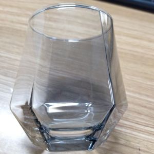 Gelas Kaca Unik Kopi Susu Teh Minuman Diamond Crystal Glass