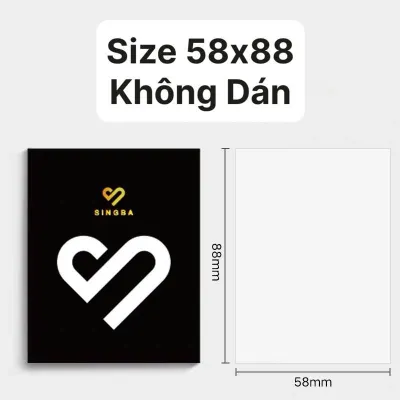 SLEEVE SINGBA DÀY MƯỢT LOẠI CPP NHÁM MỜ MATTE MỜ CÁT MỊN ĐỰNG CARD PHOTOCARD 1 GÓI 50 CÁI