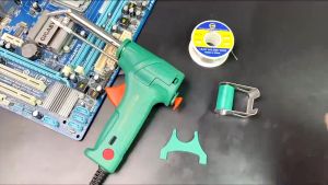 5 In 1 Electric External Heated Manual Solder Gun Send Tin Gun 220V 60W Soldering Iron Set