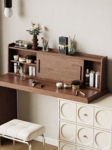 Wooden Desktop Cosmetics Storage Rack