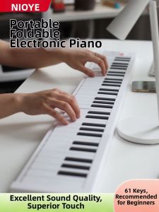 NIOYE | keyboard piano Folding 61-Key Electronic Piano Portable Beginner Music Toy