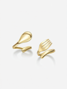 HEFANG Jewelry | Deluxe Elegant Versatile Fun Refined Mini Utensil Ring