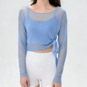 Split Hem Slimming Lightweight Breathable Yoga Top