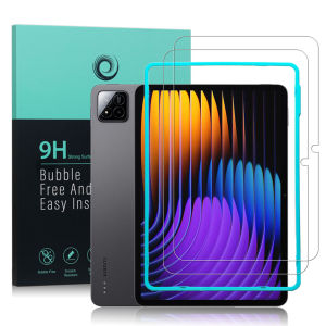 IBYWIND Screen Protector For Xiaomi Pad 7（11.2 Inches）with 2 Pcs Tempered Glass[Fingerprint ReaderEasy to install]