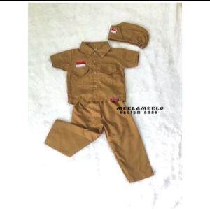 Baju Kostum Pahlawan Veteran Anak Pejuang /Kostum Photoshoot Anak Profesi Pejuang/ Baju Kemerdekaan