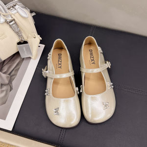 XUJIA | French Flat Rhinestone Low-cut Womens Shoe