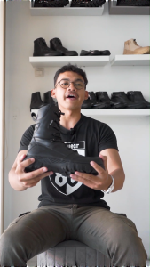 SEPATU PDL KULIT ASLI TNI AD AU AL POLRI SATPAM SECURITY HITAM ORIGINAL ARMY86 Model Hunter