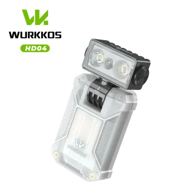 【New Release】WURKKOS HD04 Clip-On EDC Flashlight – 750LM Multi-Angle 180° Rotating Head Spotlight/Floodlight/RGB for Outdoor Work & Emergency