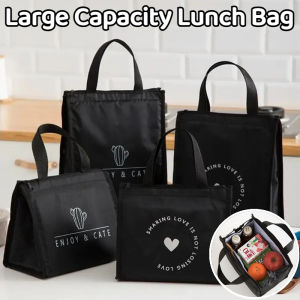 Insulated Lunch Bag: Portable & Waterproof Oxford Cloth Bento Bag