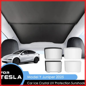 TESLA 2025 Model Y Juniper foldable front and rear sunshade for Sunroof，Sunscreen and cooling