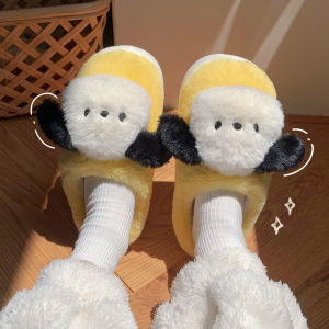 Thin Strip New Arrival Closed Toe Plush Shoes Fun and Cute Lamb Thermal Soft Soled Indoor Home Cotton Slippers Ins