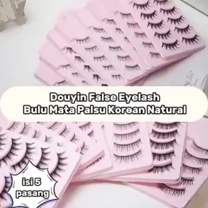 Bulu Mata Palsu Natural And Soft  Eyelash Extesion Paket 5 pPasang - KU097