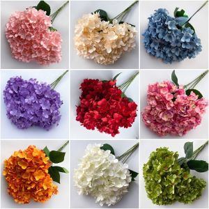 Royal Artificial Hydrangea 90cm Large Real Touch Hydrangeas Heads with Stems Natural Lifelike Artific