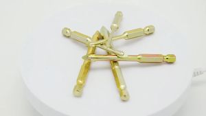 6pcs Set 1/4" Hex Shank Glass Bits Titanium Coated Glass Drill Set 3 4 5 6 8 10mm Tile Concrete Flat Tip Hole Bit Drilling