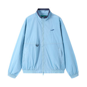 JNXS | Vintage American Stand Collar Color Blocking Splice Jacket