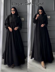 gamis set hijab raya
