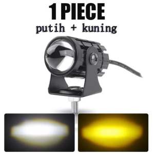 COD Headlamp Lampu Sorot Sepeda Motor Led Lampu Tembak Laser Led Mini 2 Warna - Lampu Tembak Sorot Foglamp Mini Laser Super Terang