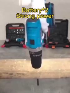 Cordless Drill Heavy Duty Brushless 168v Japan Made Cordless Hand Drill Rechargeable Original Cordless Drill Charger Portable Electric Wireless Drill Power Tool Set With 2 Battery