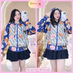 (50-80kg) Áo khoác Thun Tăm Lạnh nón to 4 túi xỏ ngón chống nắng siêu mát mềm co giãn 4 chiều thấm hút tốt bầu bí mặc thoải mái chất xịn đẹp Thiết Kế in 5D họa tiết dễ thương