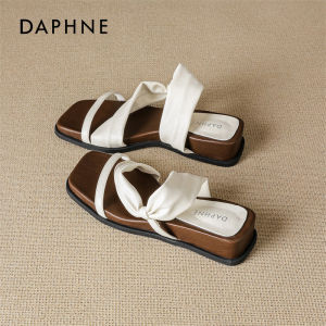 Daphne | Elegant Cat Heel Square Toe Sandals for Summer