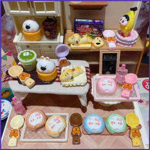Artificial Snoopy Custard Hello Kitty Beverage Tray Big Nose Dog Sushi Candy Toy Miniature Model Ornament Decoration Now