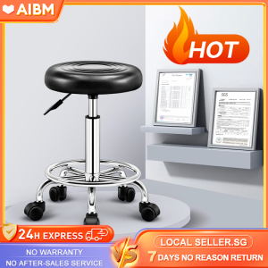 AIBM Bar leather chair modern simple back lifting swivel high household cashier bar chair pu Home Office Dining Work barstool Pu Barchair