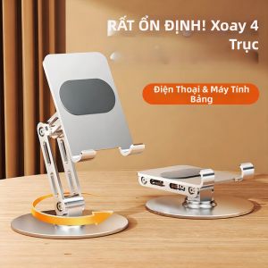 HOOYS | Giá Đỡ Điện Thoại Di Động Và Máy Tính Bảng Có Thể Gập Lại Và Điều Chỉnh Được - Giá Đỡ Di Động Tiện Lợi Cho Phát Trực Tiếp Chất Liệu Nhôm