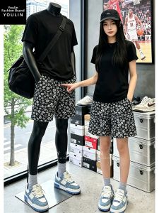 YOULIN | Ethnic Print Loose Summer Shorts