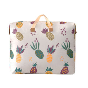 ถุงเก็บเสื้อผ้า กระเป๋าผ้าหูหิ้ว กระเป๋าเดินทาง สำหรับเก็บ ผ้านวม-หมอน-เสื้อผ้า มีซิปรูดปิด กระเป๋าเก็บของ อเนกประสงค์ ผ้าหนา กันนํ้า กันฝุ่น