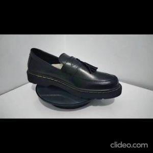 Dockmart Slipon Kasual Formal Kantor Venny Penny Loafer Loceng Hitam