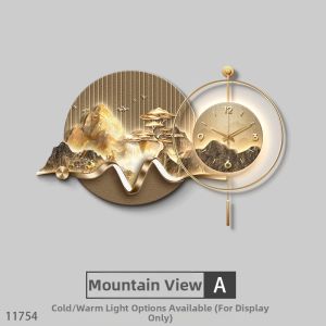 RUIBAHAO | Luxury Wall Clock & Decorative Painting for Dining Room and Living Room