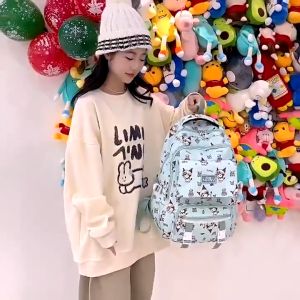 44cm Kuromi Bag Sanrio Beg Kuromi School Beg Sekolah Cinnamoroll School Bag My Melody Bag Pencil case