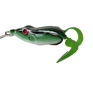 1PC 50mm Long-Bill Topwater Frog Lure - Dual Silicone Legs + 3D Eyes | Heavy Cover Punching | Braid-Ready Weedless Design