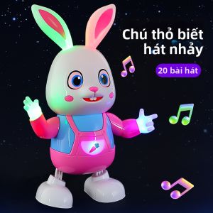 Đồ Chơi Thỏ Nhạc Học Đèn và Âm Thanh