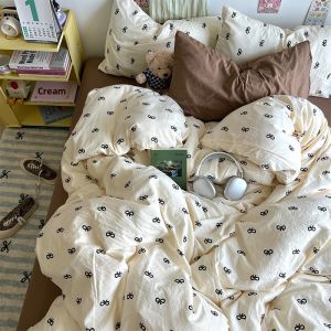 Cotton Fresh Floral Print Bedding 4-Piece Set