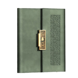 (Logo engraving possible) A5 leather buckle student subject notebook work meeting record book business notepad diary travel log excerpt book souvenir 100 sheets 200 pages