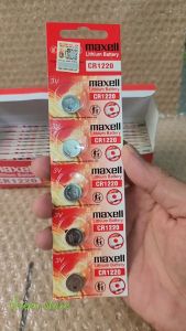 Pin CR1220 / CR 1220 Maxell Lithium 3V vỉ 5 viên - Made in Japan