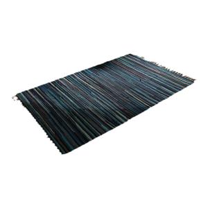 Nordic Cotton Linen Patchwork Living Room Carpet Bedside Kitchen Long Stripe Absorbent Floor Mat Home Decor Hotel Use