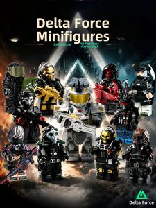 JIEBITU | Delta Force Action Character Bricks Assembling Toys