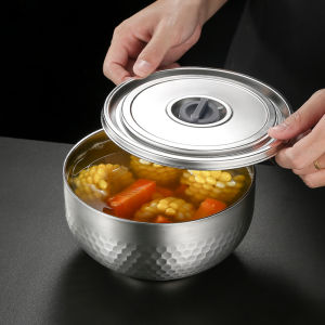 Bát Súp Inox Cách Nhiệt Dài Lớn có Nắp