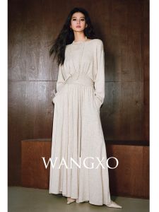 WANGXO | Bộ Knit Ánh Kim Công Nghệ Dệt Nâng Cao Thẩm Mỹ Hy Lạp