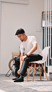 Footstep Footwear Sandal Pria Azhar - Black Sendal Lebaran Haji Umroh Umrah Safar Mudik Kasual Anti Slip