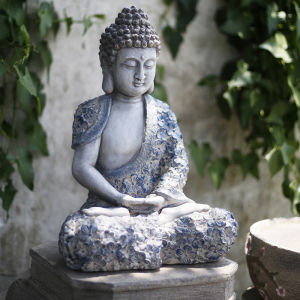 New Chinese Style Top Floor Zen Buddha Ornament Decoration Courtyard Balcony Garden Terrace Layout Landscape House Furnishings
