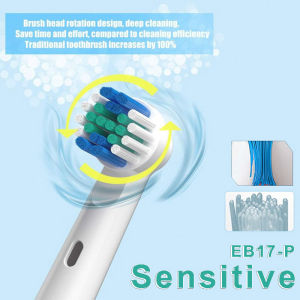 4pcs Toothbrush Heads Compatible with Oral B Electric Toothbrush Soft Replacement Brush Heads
