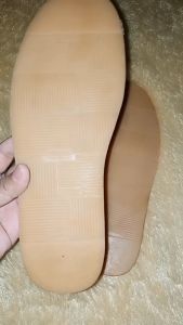 Outsole Karet Sol Potong: Alas Sepatu Karet Mentah Warna Cream Laki & Perempuan