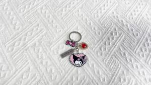 Bandai | Kawaii Kuromis Gothic Dark Style Keychain Accessories Couple Cartoon Pendant Backpack Keyrings