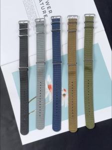 High Quality Fabric Watch Band 20mm 22mm for Omega for Seiko Mens Sport Watch Strap Woven Nylon Band One Piece Weave Wristbands
